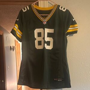 Nike Green and Yellow Women's Jersey